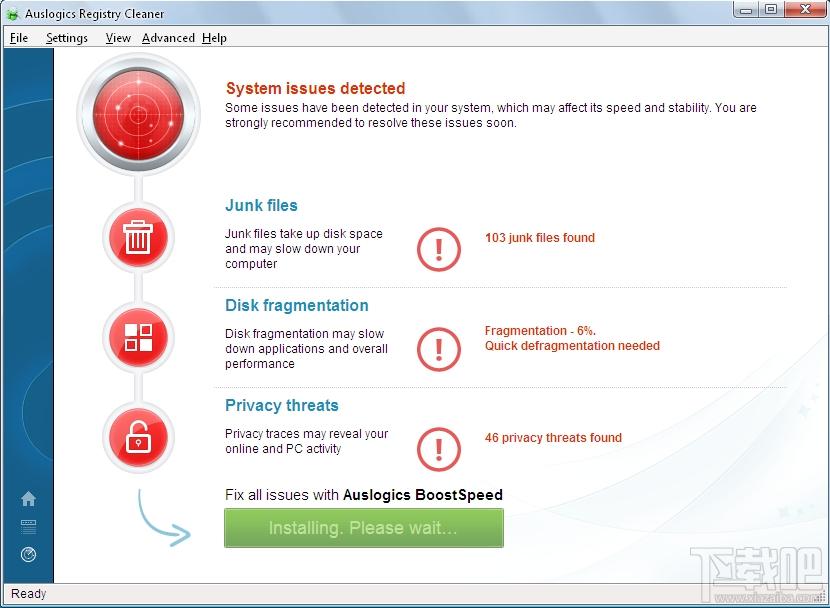 Auslogics Registry Cleaner,注册表清理